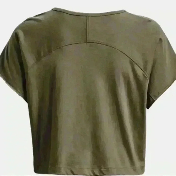 NWT Under Armour Women's Project Rock Wings Army Green Workout Loose Top Size L - Picture 9 of 15